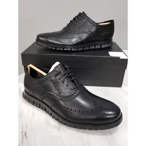 NEW SIZE 10.5 - Men's OXFORD Cole Haan Zerogrand WingTip ‎ - IN BLACK